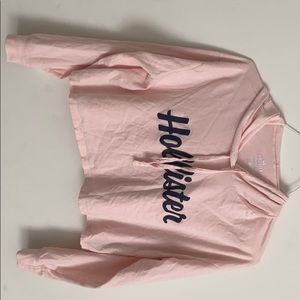 Pink crop top from Hollister